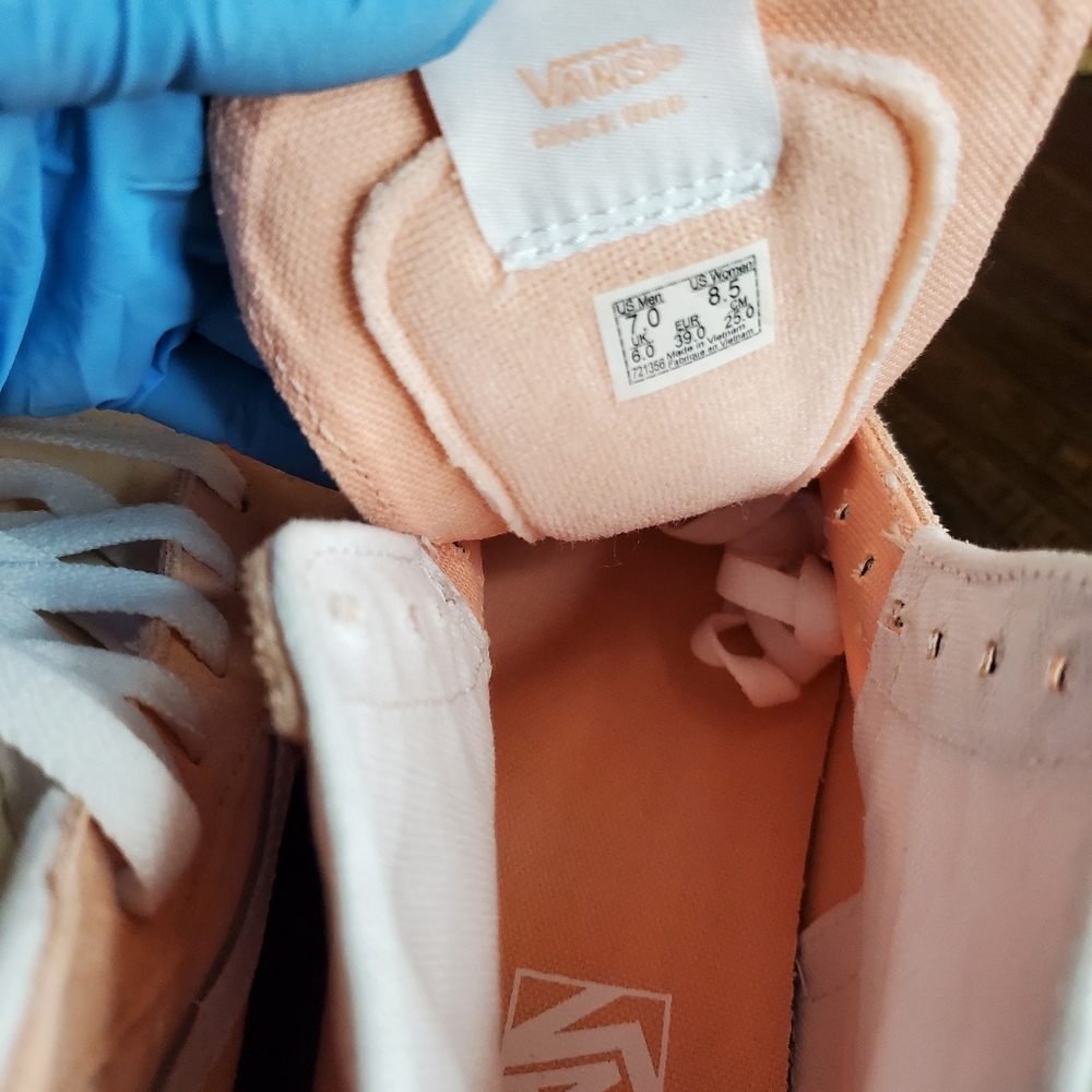 Vans Sk8-Hi Tapered Color Block Peach 🍑  Women Size 8.5, Men Size 7 - Picture 11 of 13